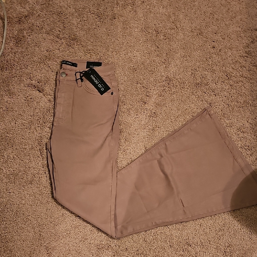 Express Women's Tan Flare Jeans